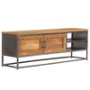 vidaXL TV Cabinet Recycled Teak Recycled Teak and Steel Medium