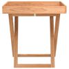 vidaXL Folding Tray Table 20.5"x14.2"x22.2" Solid Wood Walnut