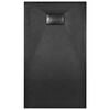 vidaXL Shower Base Tray SMC Black 47.2"x27.6"