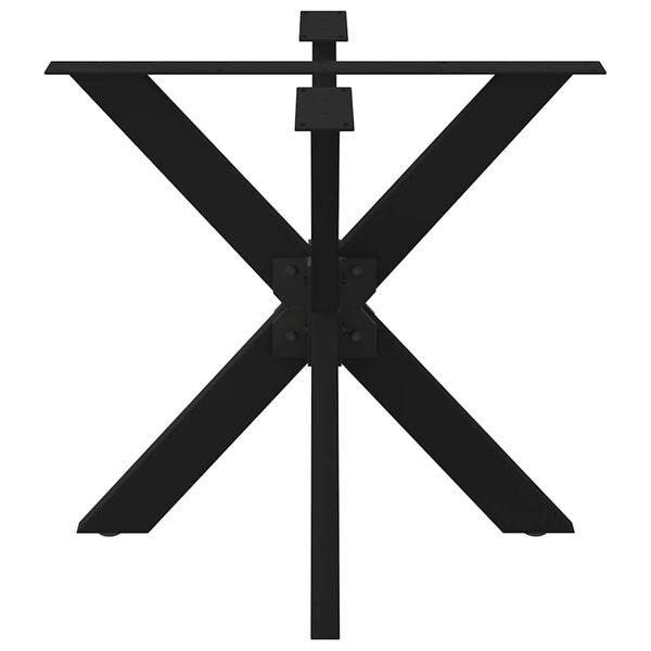 vidaXL Dining Table Leg Black Powder-coated steel