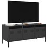 vidaXL TV Cabinet Black Cold-rolled steel Medium TV Cabinet