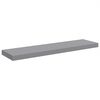vidaXL Wall Shelf Set of 4 Grey Honeycomb MDF, metal 35.4x9.3x1.5 in