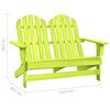 vidaXL Garden Chair Green Solid fir wood 2-Seater Durable