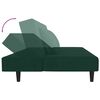 vidaXL Sofa Bed Dark Green Velvet, Wood, Foam, Plastic Medium