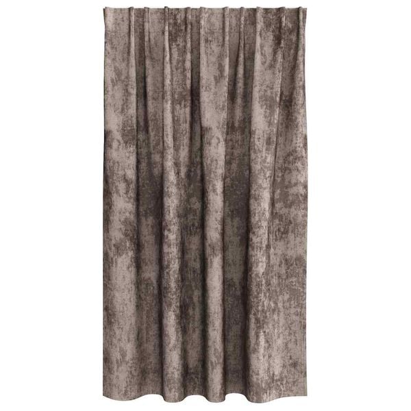 vidaXL Velvet Curtains 2 pcs Cappuccino 55.12 x 55.12 in Velvet
