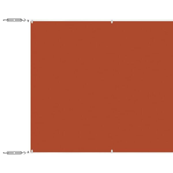vidaXL Vertical Awning Terracotta Oxford fabric, 100% polyester