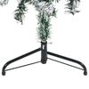 vidaXL Slim Artificial Half Christmas Tree with Flocked Snow 4 ft