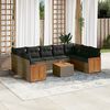 vidaXL Garden Sofa Set Grey