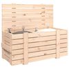 vidaXL Storage Box Natural Solid Pine Wood Medium Storage Box