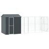 vidaXL Bird Cage Anthracite 244.49 x 81.89 x 97.24 in Galvanised Steel