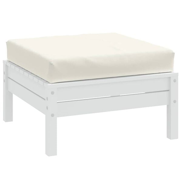 vidaXL Pallet Cushion Melange Cream 100% Polyester 24x24 in