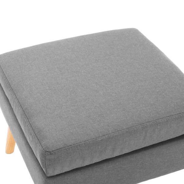 vidaXL Footstool Light grey