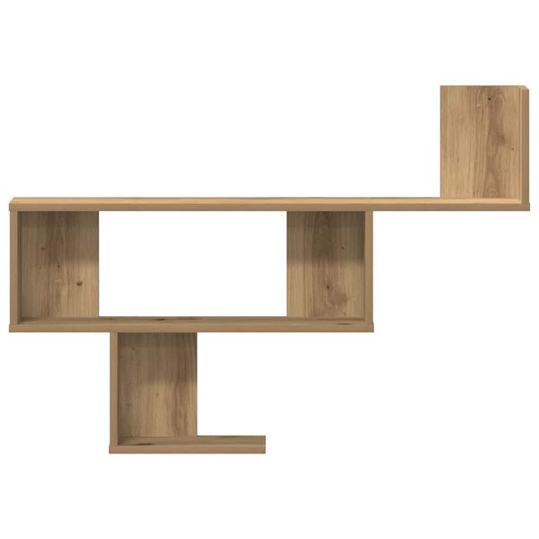 vidaXL Wall Shelf Artisian Oak 39.4x5.9x27.6" Engineered Wood