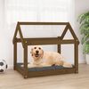 vidaXL Dog Bed Honey Brown Solid Pine Wood 31.9 x 23.6 x 27.6 in Durable