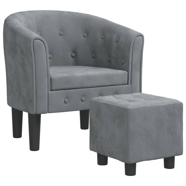 vidaXL Tub Chair Dark Grey