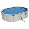 Bestway Swimming Pool Grey Galvanized steel Large Collapsible