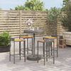 vidaXL Garden Bar Set Grey