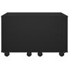 vidaXL Coffee Table Black Engineered wood Small Extendable