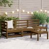 vidaXL Garden Lounge Set Honey Brown Solid pinewood Modular
