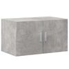 vidaXL Storage Cabinet Concrete grey Engineered wood Tall Modern