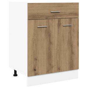 vidaXL Drawer Bottom Cabinet Artisan Oak Engineered wood Medium
