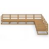 vidaXL Garden Lounge Set Honey brown Solid pine wood Modular