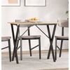 vidaXL Dining Table Leg Black Powder-coated steel Standard Durable