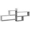 vidaXL Wall Shelf Concrete grey Engineered wood Medium Wall Shelf