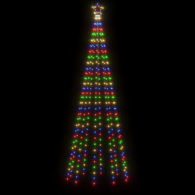 vidaXL Christmas Cone Tree Colorful 310 LEDs 3x10 ft