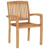 vidaXL Patio Chairs 2 pcs with Royal Blue Cushions Solid Teak Wood
