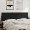vidaXL Headboard Cushion Black Velvet 70.9 in Removable Covers