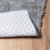 vidaXL Shaggy Rug Light Grey 100% Polyester 31.5 x 59.1 in Non-slip