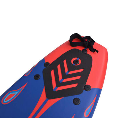 vidaXL Surfboard Blue and Red 66.9"