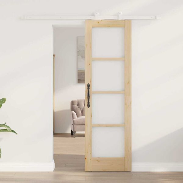 vidaXL Sliding Door ORKDAL Natural 24.02 x 78.15 in