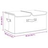 vidaXL Storage Box Set of 2 Cream