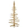 vidaXL Wooden Christmas Tree with Stand Brown 82.7" Solid pine wood