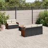 vidaXL Garden Sofa Set Black