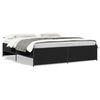 vidaXL Bed Frame Black Engineered wood and Metal Super King Durable