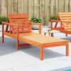 vidaXL Sun Lounger Wax brown Solid pine wood 78.5 x 24.4 x 21.7 in