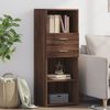 vidaXL Highboard Brown oak Engineered wood Large Highboard Rectangular