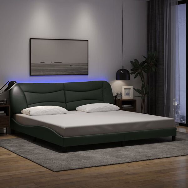 vidaXL Bed Frame Dark Grey