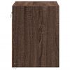 vidaXL Wall-mounted Bedside Cabinet Brown Oak Engineered wood