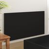 vidaXL Bed Headboard Black Engineered wood Standard Minimalistic