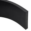 vidaXL Rubber Edge For Snow Plow Black Styrene-butadiene rubber