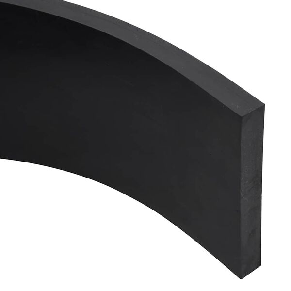 vidaXL Rubber Edge For Snow Plow Black Styrene-butadiene rubber