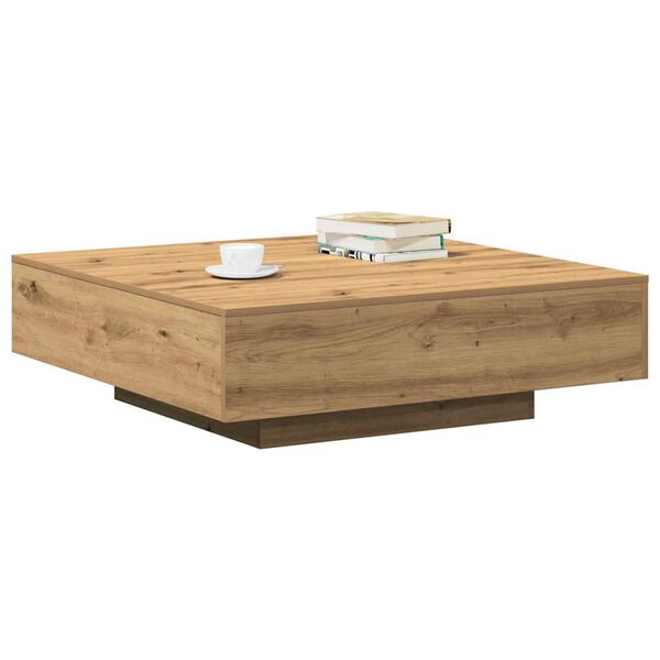 vidaXL Coffee Table Artisan Oak 39.37 x 39.37 x 12.20 in