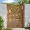 vidaXL Garden Gate 39.4x49.2" Weathering Steel Cross Design