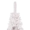 vidaXL Christmas Tree White PVC, Steel Slim Adjustable Features