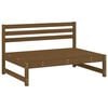 vidaXL Garden Lounge Set Honey Brown Solid Pine Wood Medium Modular
