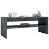 vidaXL Coffee Table High gloss grey Engineered wood Medium Coffee Table
